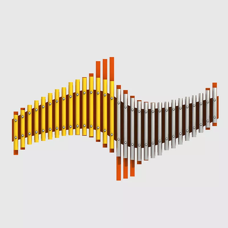 Aluminiumlegering speelgrond Handpype Buitelug musiekinstrumente