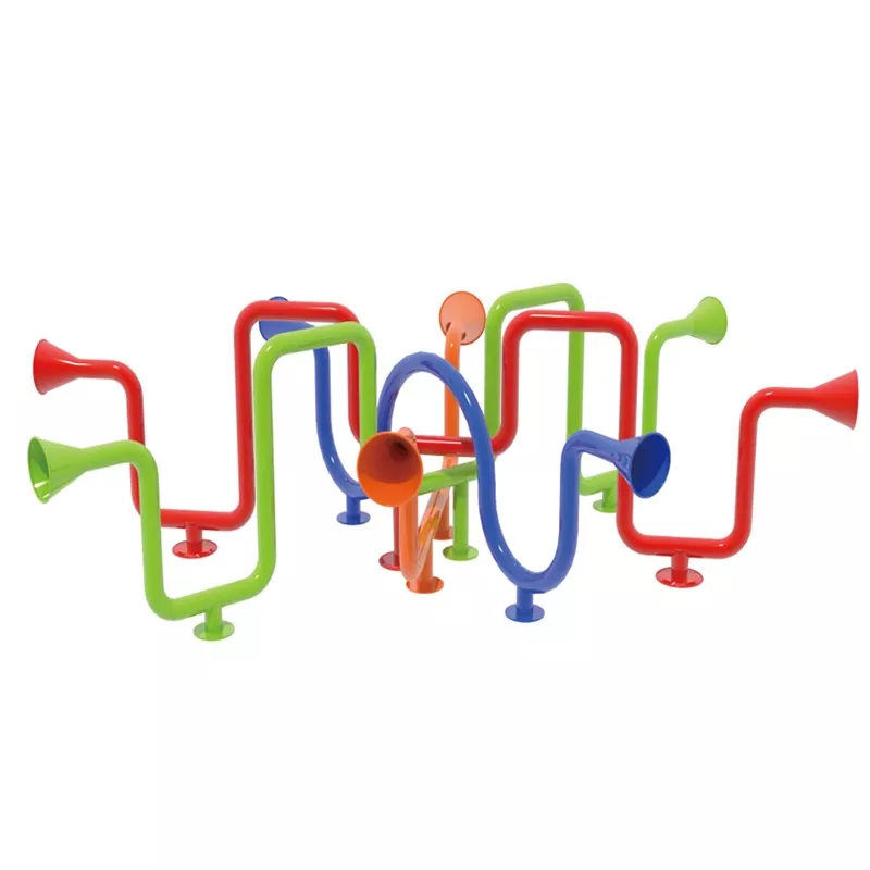 Buite speel kinders talk tube