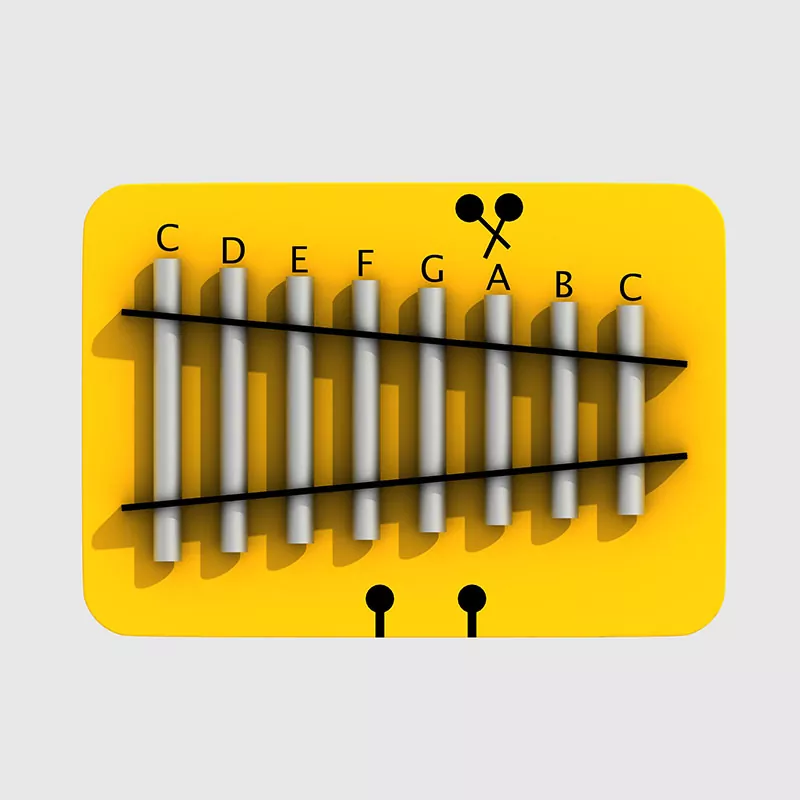 Pagoda Bells kinders, kleuterskool Kommersiële speelgrond musiekinstrumente